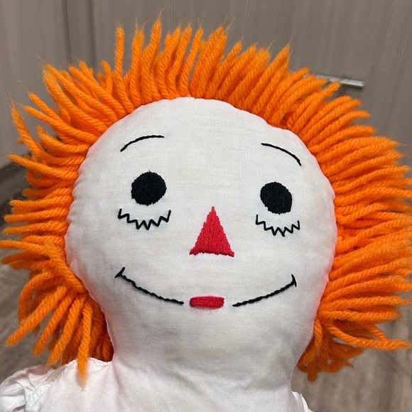 Vintage Raggedy Ann and Andy Classic Rag Doll Set with Orange Hair nostalgia - Picture 8 of 9